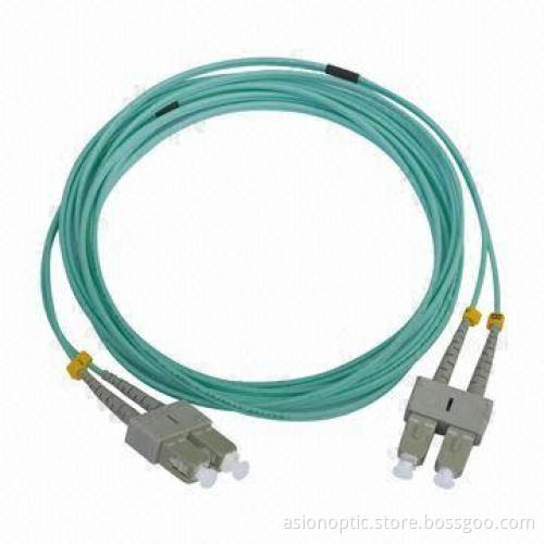 5m Fiber-optic Patch Cable, Multi-mode 2.0mm Diameter SC to SC Duplex 50/125